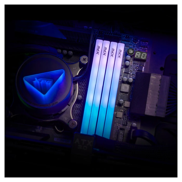 Μνήμη RAM Σταθερού DDR5 64GB Adata DIMM 6000 (2x 32 GB) Dual-Kit (White, AX5U6000C3032G-DTLABRWH, Lancer Blade RGB, Intel XMP, AMD EXPO)