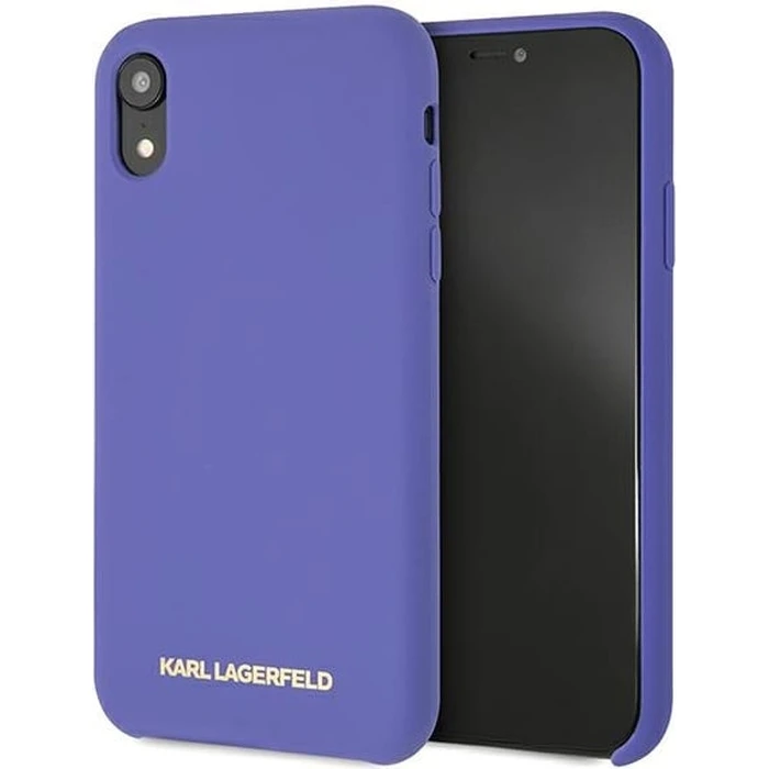 Karl Lagerfeld KLHCI61SLVOG Apple iPhone XR hardcase violet Silicone