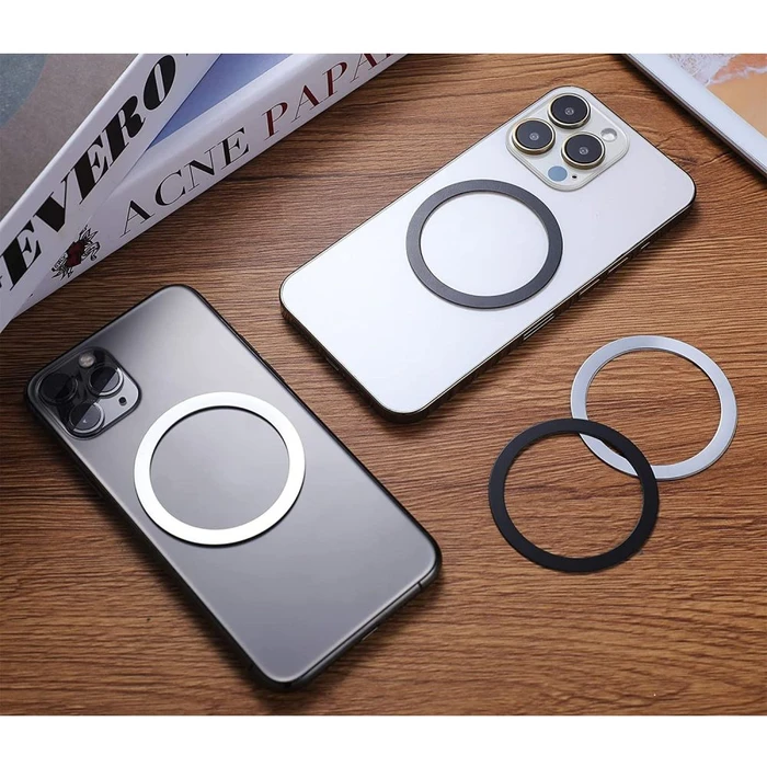 Tech-Protect Magmat MagSafe Universal Magnetic Ring Black & Silver