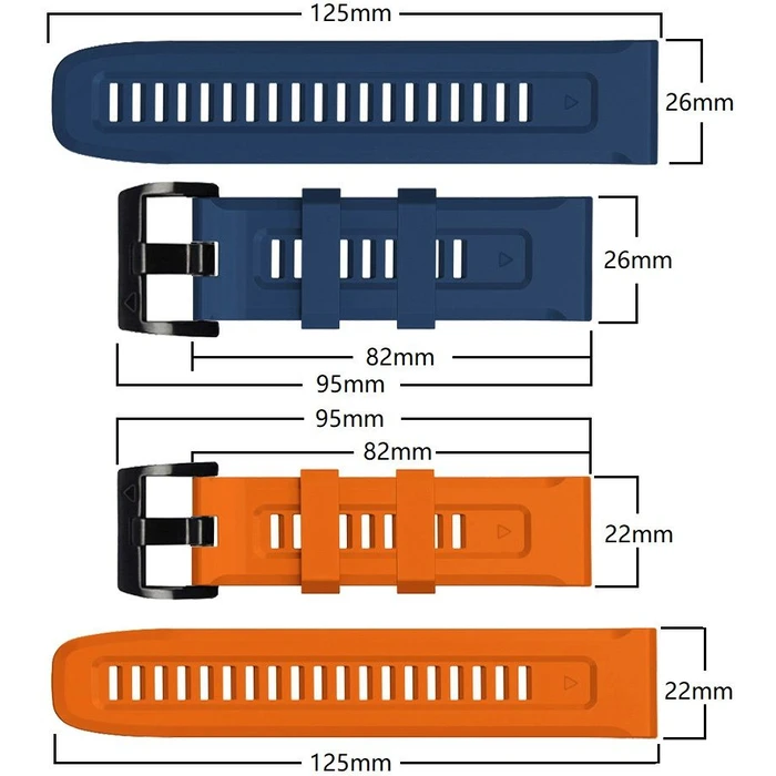 Tech-Protect Iconband Garmin Fenix 3/3 HR/5X/5X Plus/6X/6X Pro/7X Orange