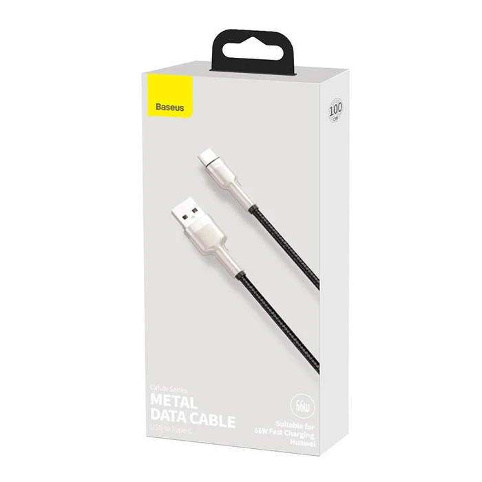 Καλώδιο USB to USB-C for Baseus Cafule, 66W, 1m (black)