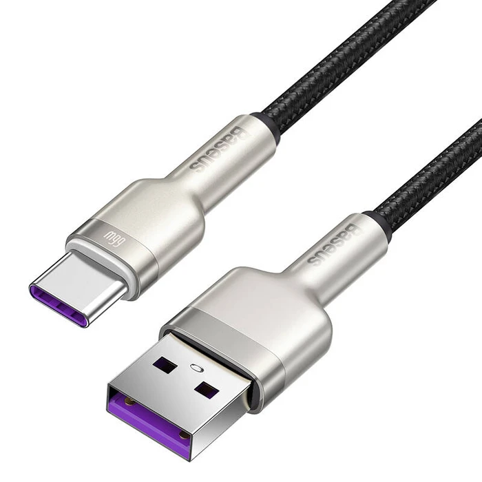 Καλώδιο USB to USB-C for Baseus Cafule, 66W, 1m (black)