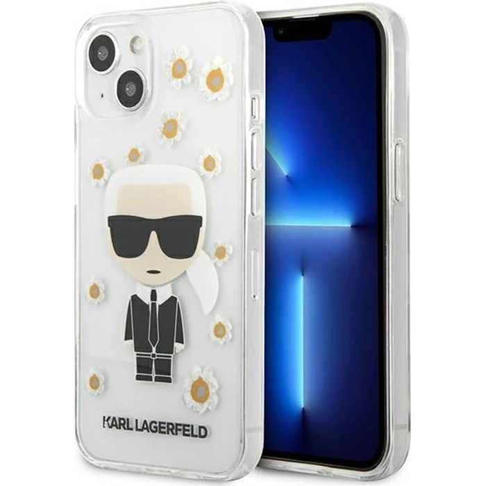 Karl Lagerfeld KLHCP13SHFLT Apple iPhone 13 mini transparent Flower Ikonik Karl