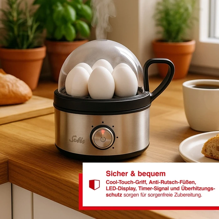 Solis Egg Cooker 7-Position 400W Grey