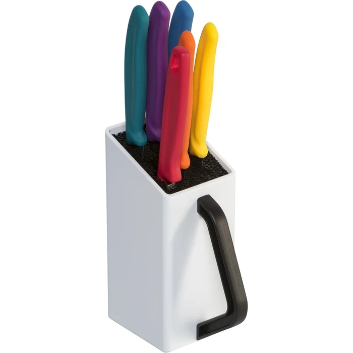 Victorinox Swiss Classic 6-piece Kitchen Utensil Set with Stand, Multicolor (Model 6.7126.6C1)