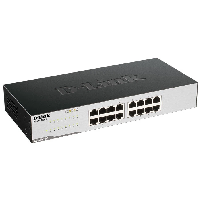 Network Switch D-Link GO-SW-16G 16-Port Gigabit Desktop 10/100/1000