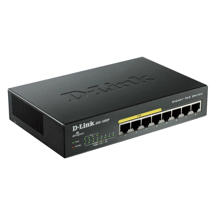 Switch 8-Port Gigabit Poe Unmanaged Desktop