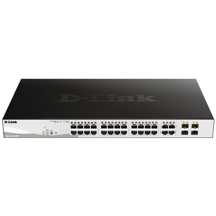 Network Switch D-Link DGS-1210-28MP GIGABIT POE 24-PORT & 4 x SFP