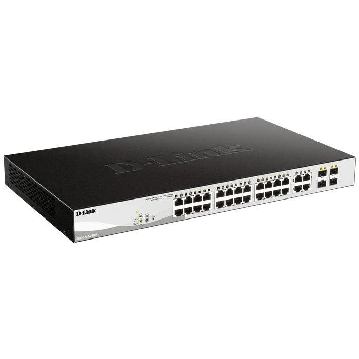 Network Switch D-Link DGS-1210-28MP GIGABIT POE 24-PORT & 4 x SFP