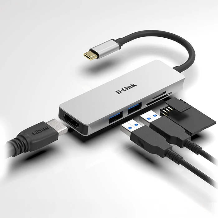 Docking Station D-Link Dub-M530 Με Υποστήριξη Οθόνης Ανάλυσης Ως 4κ 