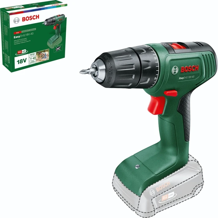 Bosch EasyDrill 18V-40 Cordless Drill Driver Solo 18V (06039D8000)