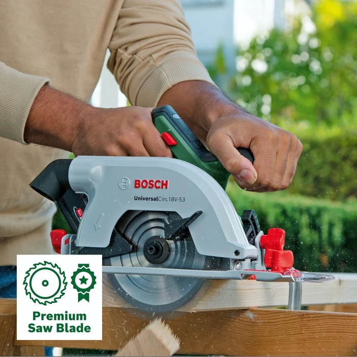 Bosch UniversalCirc 18V-53 Δισκοπρίονο Μπαταρίας 18V με Σύστημα Αναρρόφησης