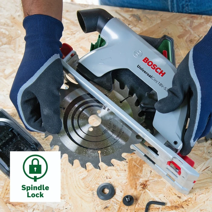 Bosch UniversalCirc 18V-53 Δισκοπρίονο Μπαταρίας 18V με Σύστημα Αναρρόφησης