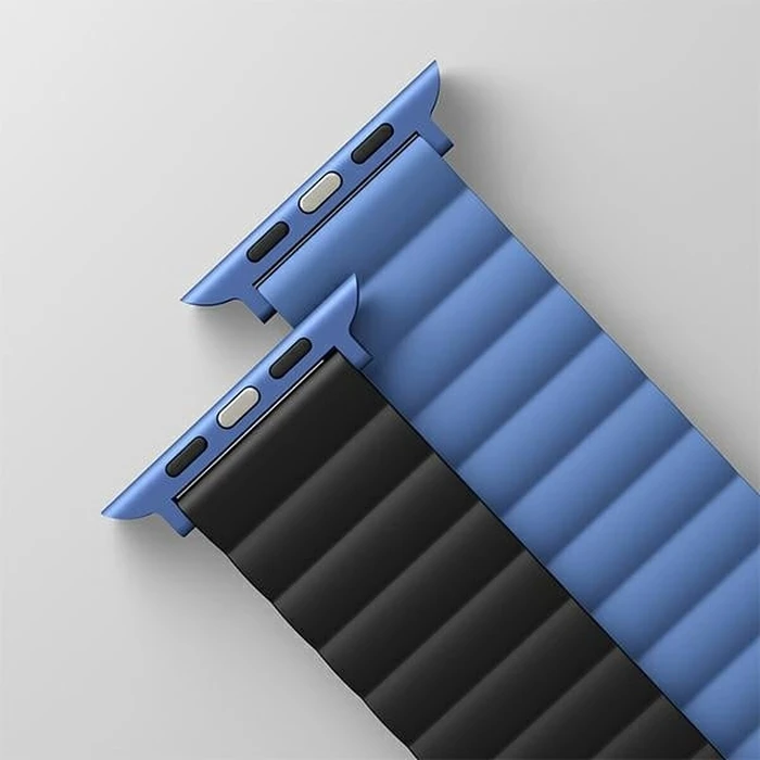 UNIQ Revix strap Apple Watch 4/5/6/7/SE/8/9/Ultra 44/45/49mm Reversible Magnetic black-blue