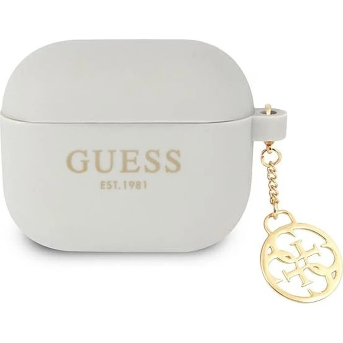 Guess GUA3LSC4EG Apple AirPods 3 grey Silicone Charm 4G Collection