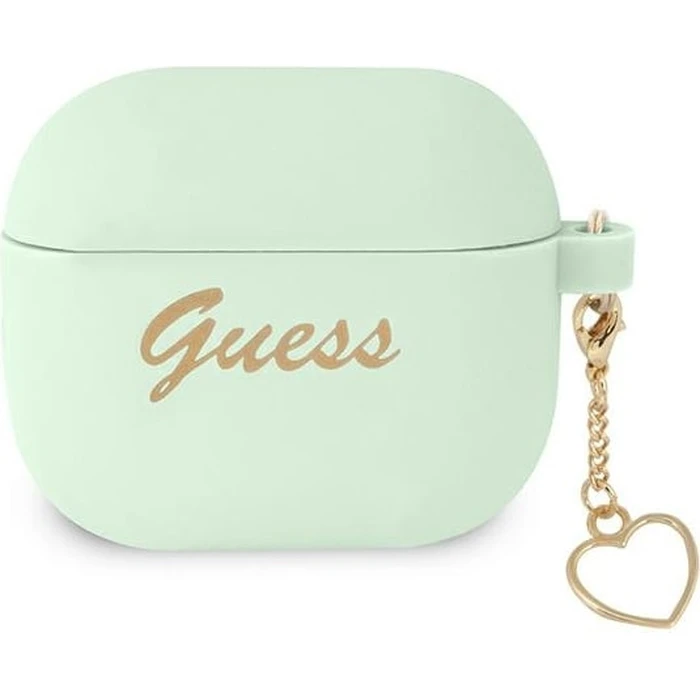 Guess GUA3LSCHSN Apple AirPods 3 green Silicone Charm Heart Collection