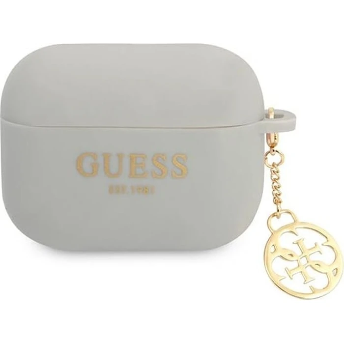 Guess GUAPLSC4EG Apple AirPods Pro grey Silicone Charm 4G Collection