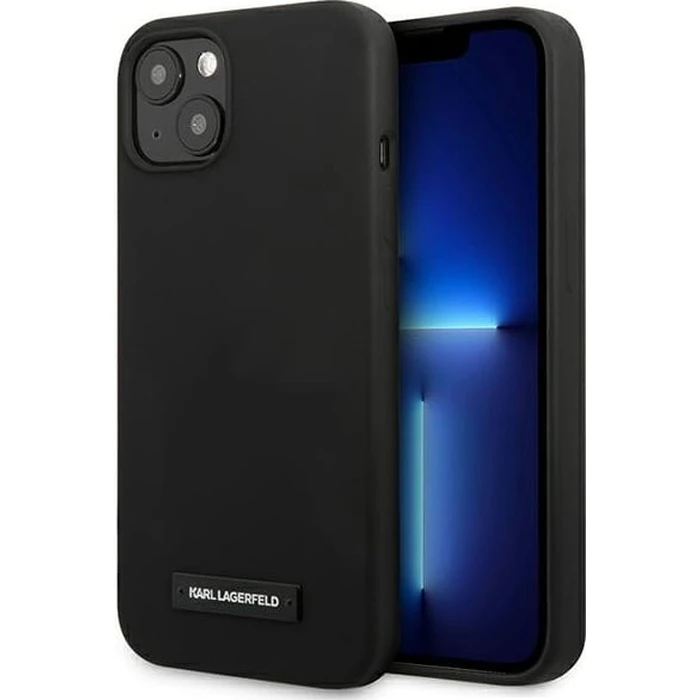 Karl Lagerfeld KLHCP13SSLMP1K Apple iPhone 13 mini hardcase black Silicone Plaque