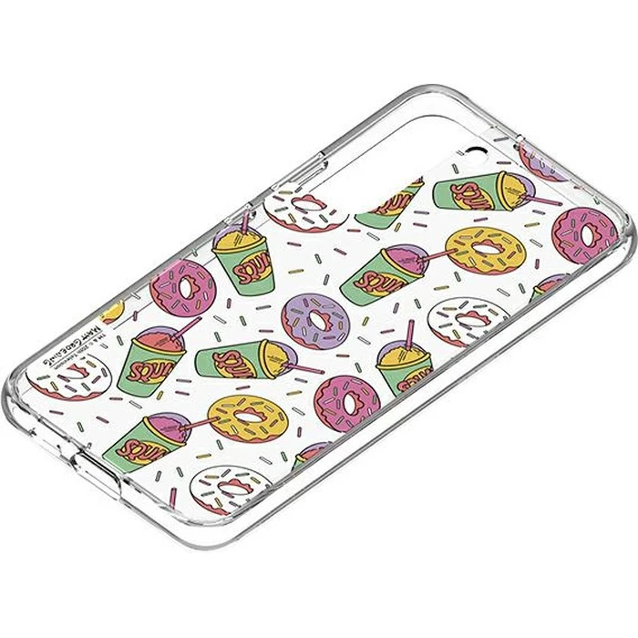 Samsung Galaxy S22+ Plus GP-TOU021HOOPW to Frame Cover Case Simpsons Donut