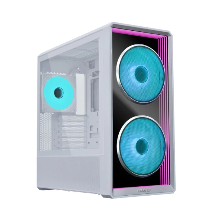 LIAN LI Κουτί Υπολογιστή LANCOOL 217 INF White Infinity Mirror ATX με 3 Προεγκατεστημένους Ανεμιστήρες