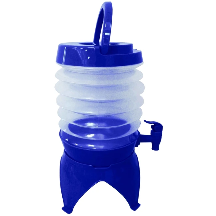 CAMPCOOL Plastic Collapsible Thermos / Water Carrier 5.5 L with Spigot & Carry Handle