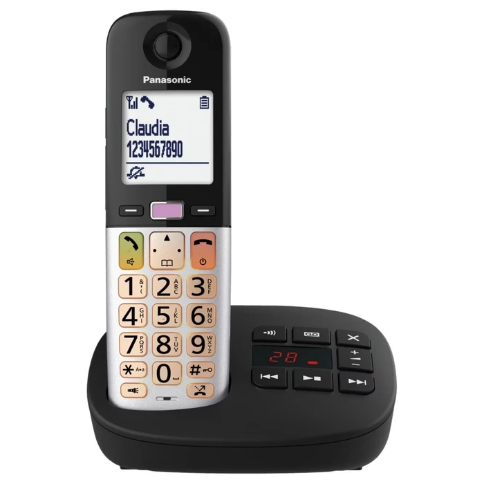 Panasonic KX-TGU432EXB Cordless Phone Duo Black