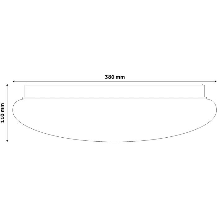 Πλαφονιέρα Οροφής Avide LED Μοντέρνα Cordelia 24W 380*110.0mm Ψυχρό 6400K