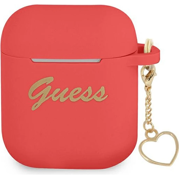 Guess GUA2LSCHSR Apple AirPods red Silicone Charm Heart Collection