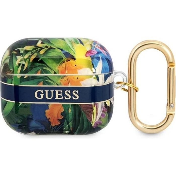 Guess GUA3HHFLB Apple AirPods 3 blue Flower Strap Collection