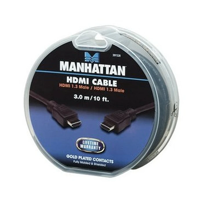 Καλώδιο HDMI Θωρακισμένο 3m Manhattan(MNH-391528)