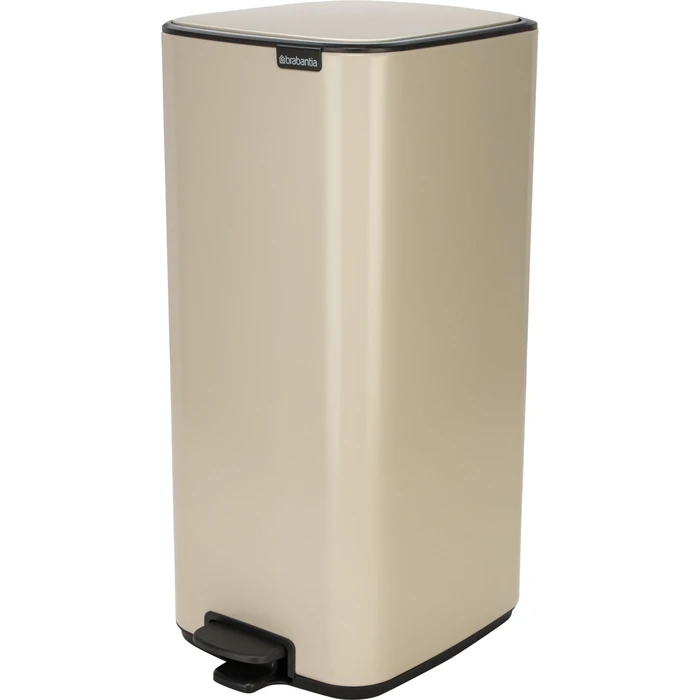 Brabantia Plastic Pedal Bin 30 L, Beige