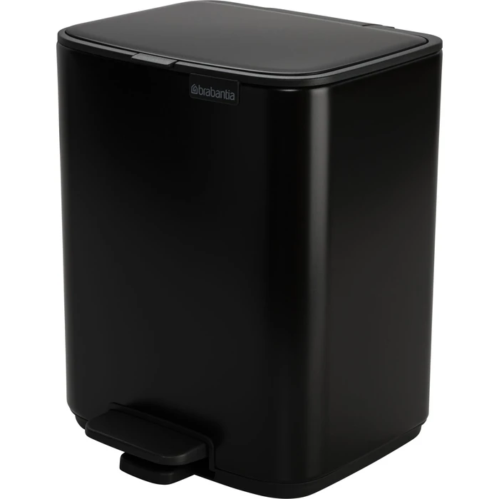 Brabantia Plastic Pedal Bin 7 L Black (Model 237867)