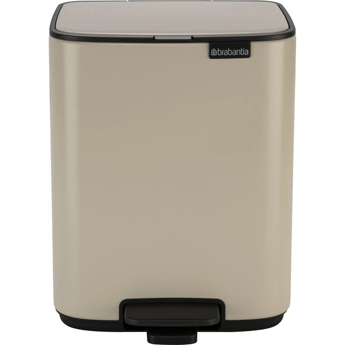 Brabantia Stainless Steel Pedal Bin, 7 L, Beige