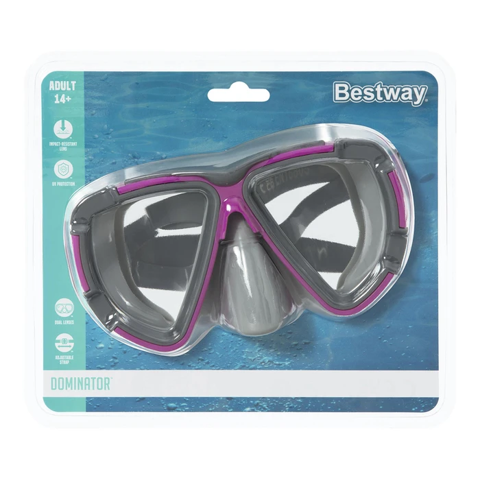 Bestway Μάσκα Θαλάσσης Γκρι/Μωβ