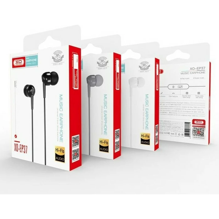 Handsfree Ακουστικά Xo Ep37 1,15m,Λευκό