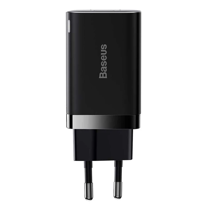 Φορτιστής Πρίζας Baseus Super Si Pro Quick USB + USB-C 30W (black)