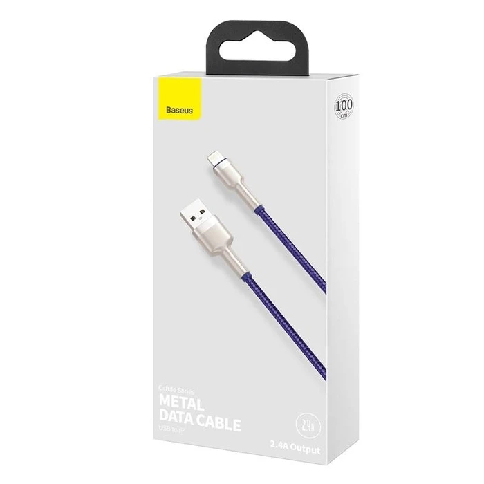 Καλώδιο USB to Lightning Baseus Cafule 2.4A 1m (purple)