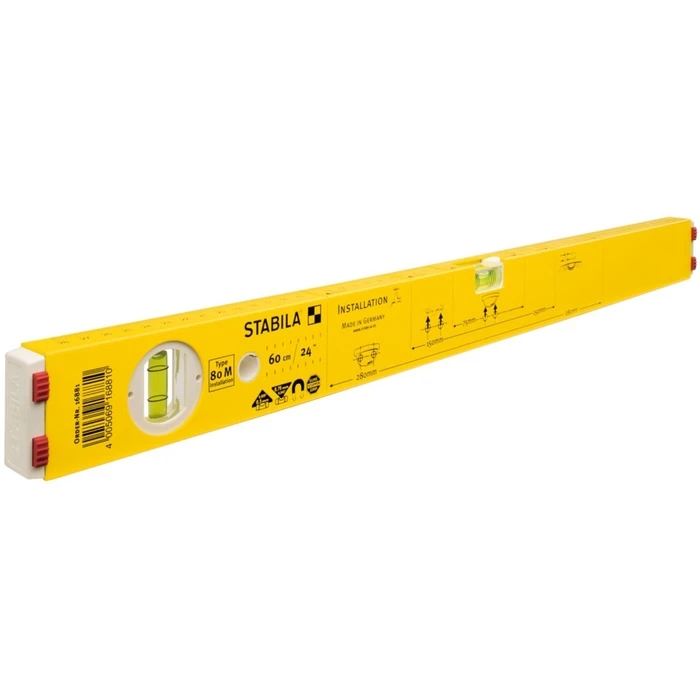 Stabila Type 80 M Aluminum Magnetic Spirit Level 80 cm with 2 Vials
