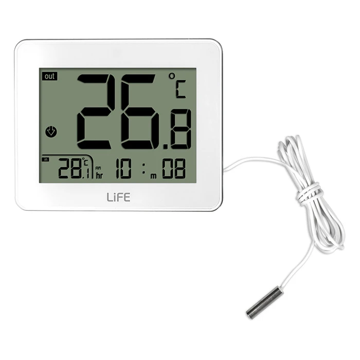 Θερμόμετρο - Υγρασιόμετρο Life WES-202 Indoor/Outdoor Thermometer White