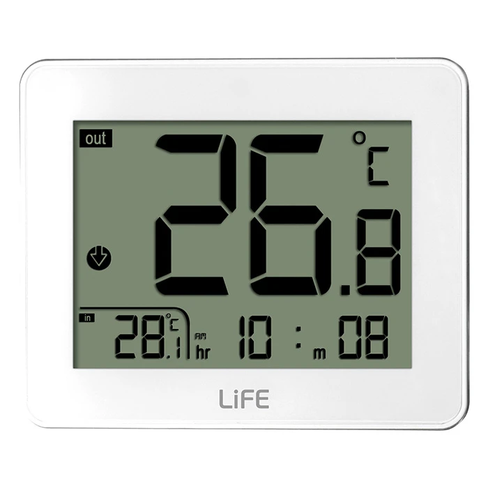 Θερμόμετρο - Υγρασιόμετρο Life WES-202 Indoor/Outdoor Thermometer White
