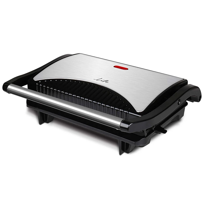 Τοστιέρα Life Stg-100 Inox Sandwich With Grill Plates 700w