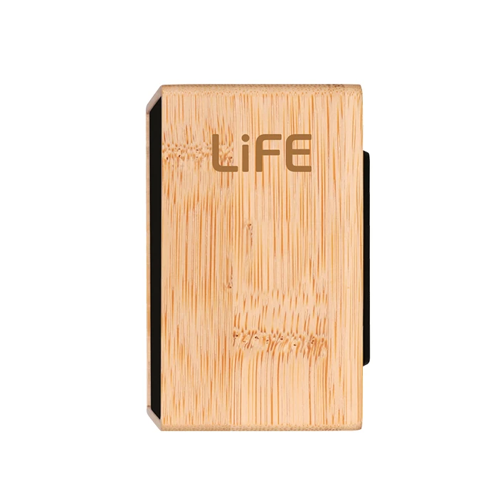 Ρολόι Θερμόμετρο Life Wes-108 Bamboo With Clock And Alarm Led Digits