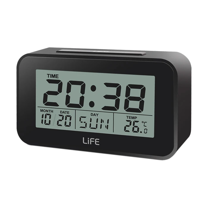 Ρολόι Ξυπνητήρι Life ACL-201 With Thermometer Black