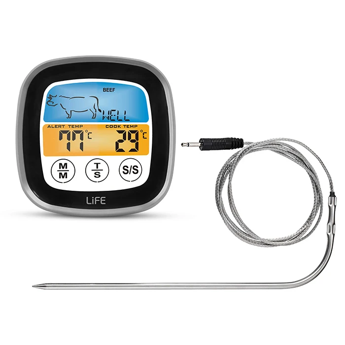 Ψηφιακό θερμόμετρο κρέατος Life Well Done & χρονόμετρο κουζίνας 2 σε 1
