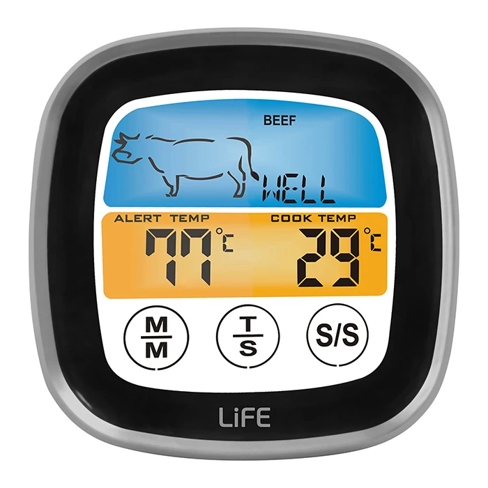 Ψηφιακό θερμόμετρο κρέατος Life Well Done & χρονόμετρο κουζίνας 2 σε 1