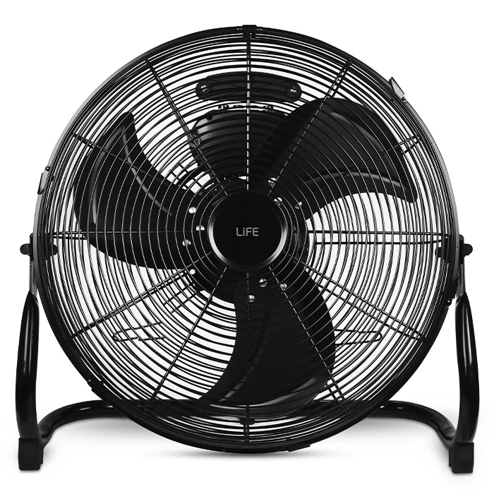 Ανεμιστήρας Δαπέδου Life Σε Μαύρο Χρώμα, 100W