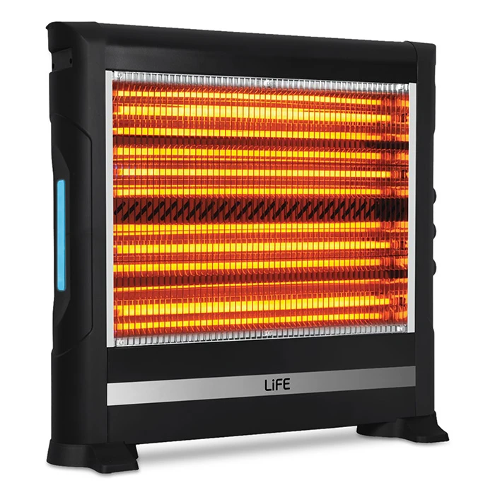 Ηλεκτρική Θερμάστρα Χαλαζία Life 2800W, Με Ανεμιστήρα Και Υγραντήρα