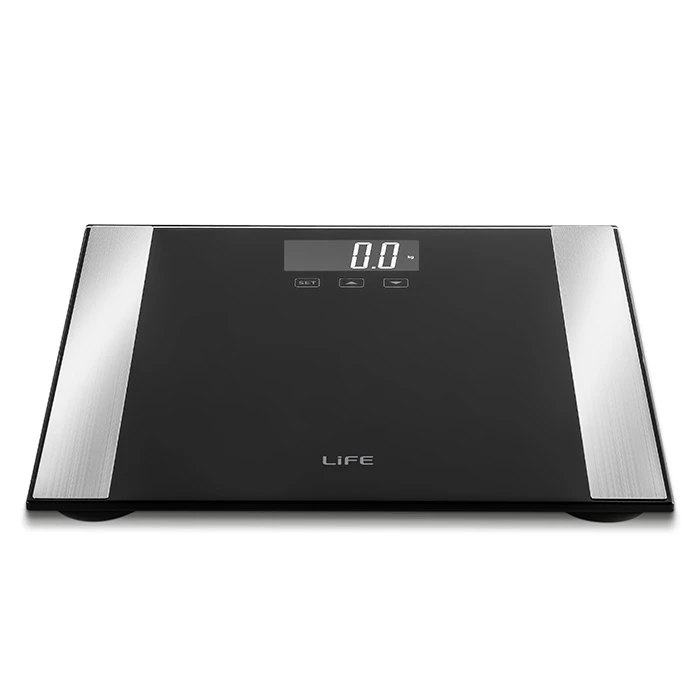 Ζυγαριά Μπάνιου Life Cardio Ψηφιακή με Λιπομετρητή Black