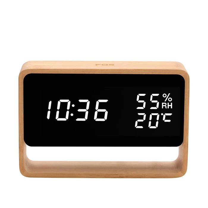 Ψηφιακό Ρολόι Life Επιτραπέζιο Bamboo Θερμόμετρο / υγρόμετρο εσωτερικού χώρου