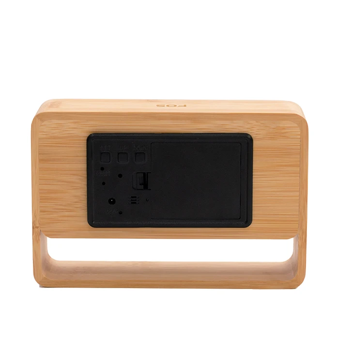 Ψηφιακό Ρολόι Life Επιτραπέζιο Bamboo Θερμόμετρο / υγρόμετρο εσωτερικού χώρου